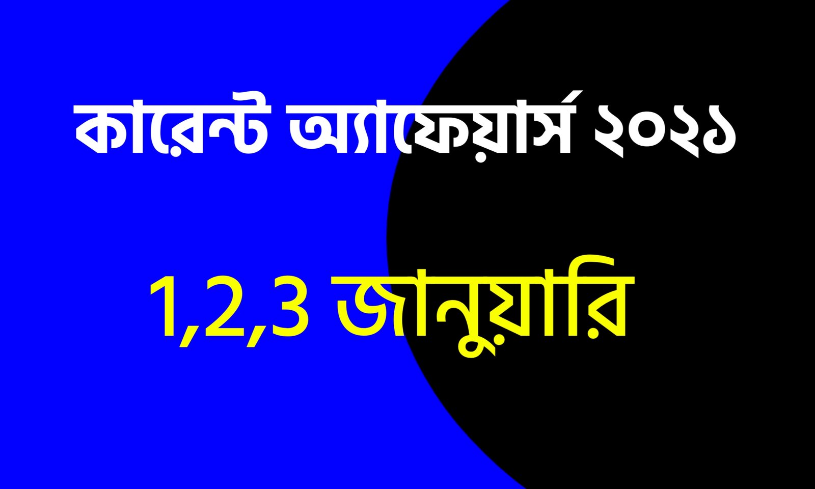 Bangla Current Affairs 2021