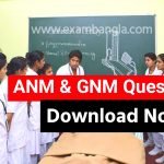 ANM & GNM 2021 Question Paper Download