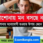 পড়াশোনায় মনোযোগী হওয়ার কিছু সহজ পন্থা