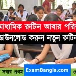 উচ্চ মাধ্যমিক রুটিন