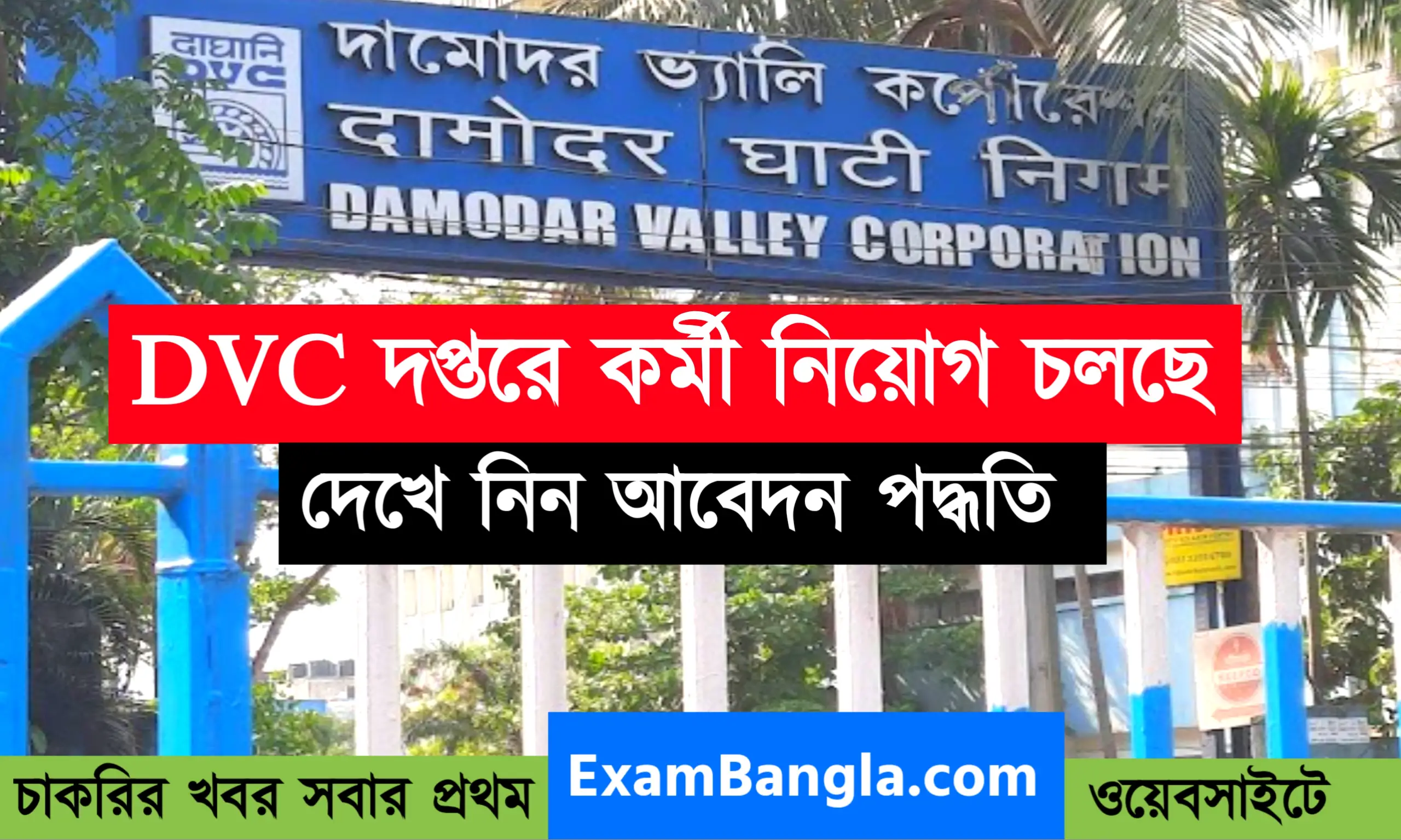 দামোদর ভ্যালি কর্পোরেশনে কর্মী নিয়োগ চলছে
