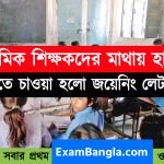 কর্মরত প্রাইমারি শিক্ষকদের মাথায় হাত