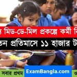 রাজ্যে মিড-ডে-মিল প্রকল্পে কর্মী নিয়োগ