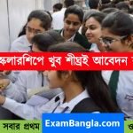 মাধ্যমিক পাশে সরকারি স্কলারশিপে আবেদন করুন