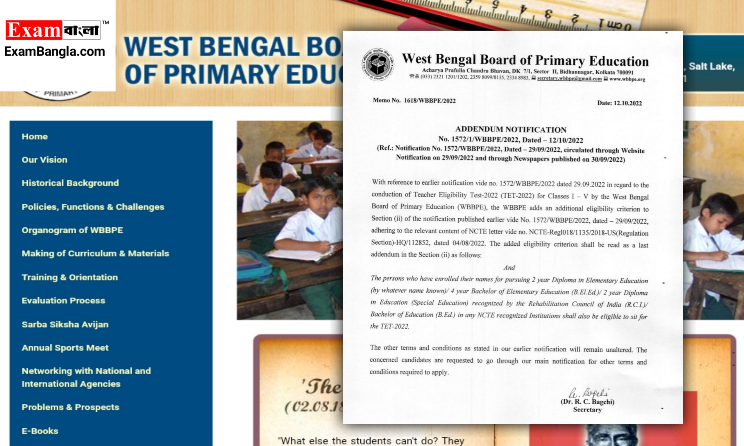 Primary TET New Notification Today