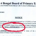 Primary TET Final Answer key download