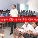 রাজ্যের স্কুলে টিচিং ও নন টিচিং স্টাফ নিয়োগ