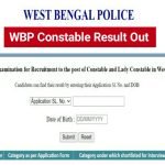 WBP Constable Final Result