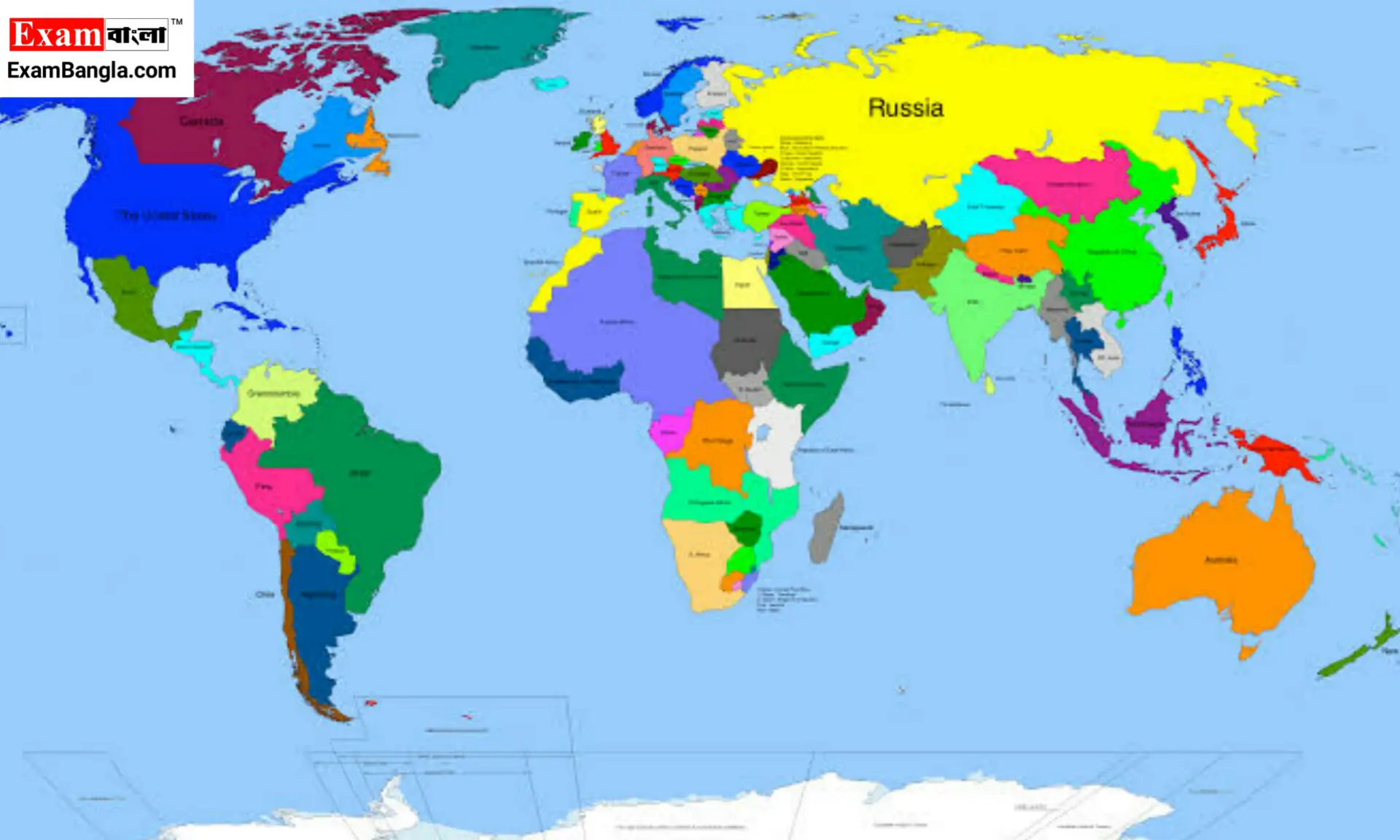 বিশ্বে মোট দেশ কয়টি