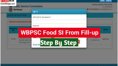 Food SI Form Fill-up Step By Step