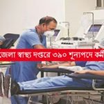 স্বাস্থ্য দপ্তরের বিভিন্ন বিভাগে ৩৯০ শূন্যপদে কর্মী নিয়োগ