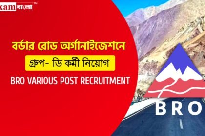 বর্ডার রোড অর্গানাইজেশনে ৪১১ শূন্যপদে গ্ৰুপ- ডি নিয়োগ