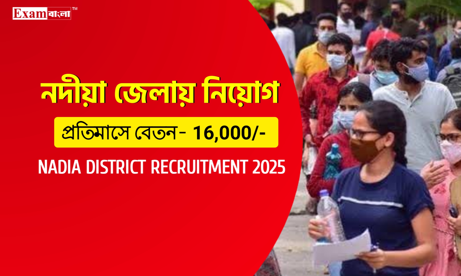 নদীয়া জেলার ডিএম অফিসে গ্রুপ- সি কর্মী নিয়োগ