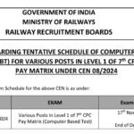 RRB Group D Exam Date