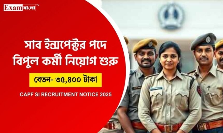SI Recruitment 2025