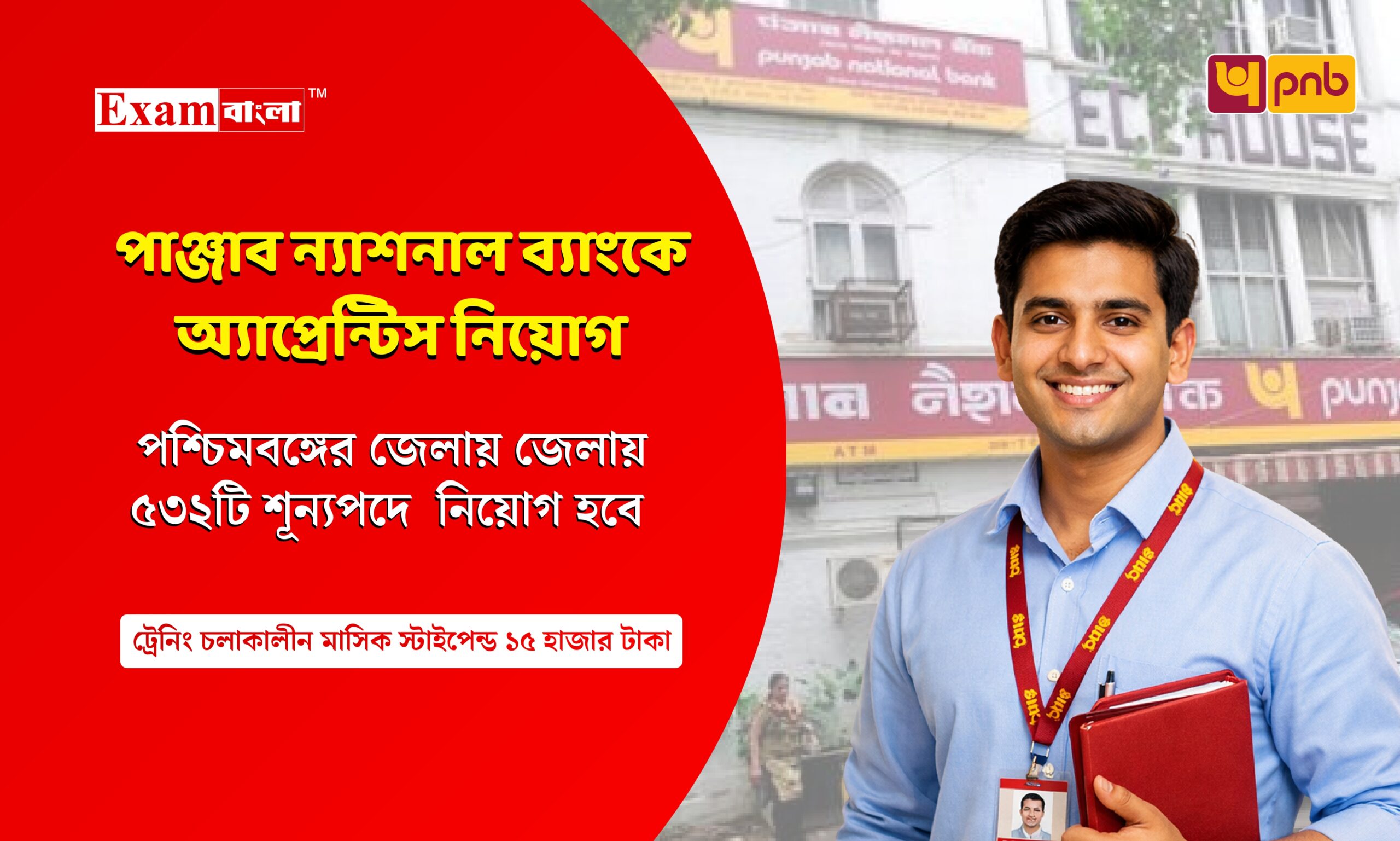 রাজ্যের জেলায় জেলায় পাঞ্জাব ব্যাংকে নিয়োগ