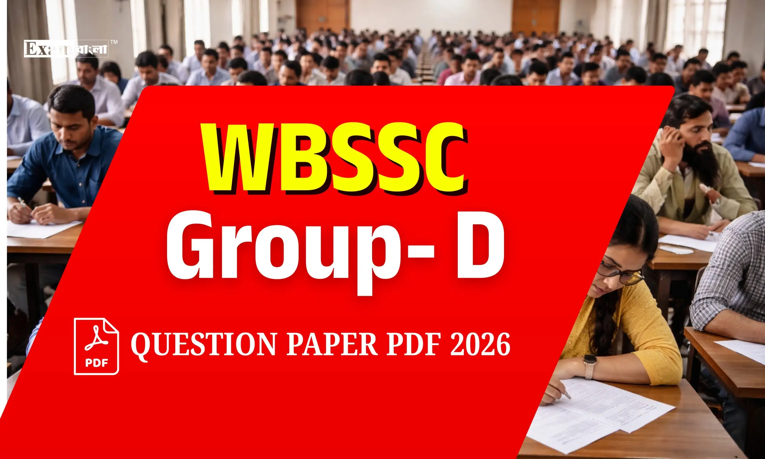 WBSSC Group D Question Paper 2026 pdf