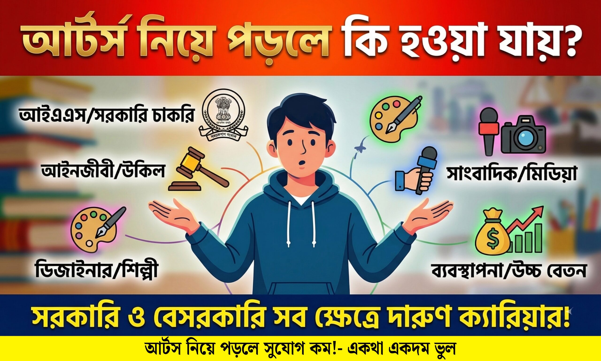 আর্টস নিয়ে পড়লে কি হওয়া যায়?