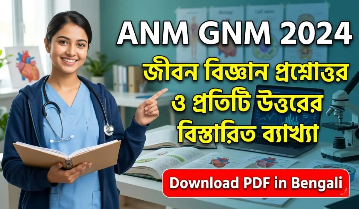 ANM GNM 2024 Life Science PYQ PDF