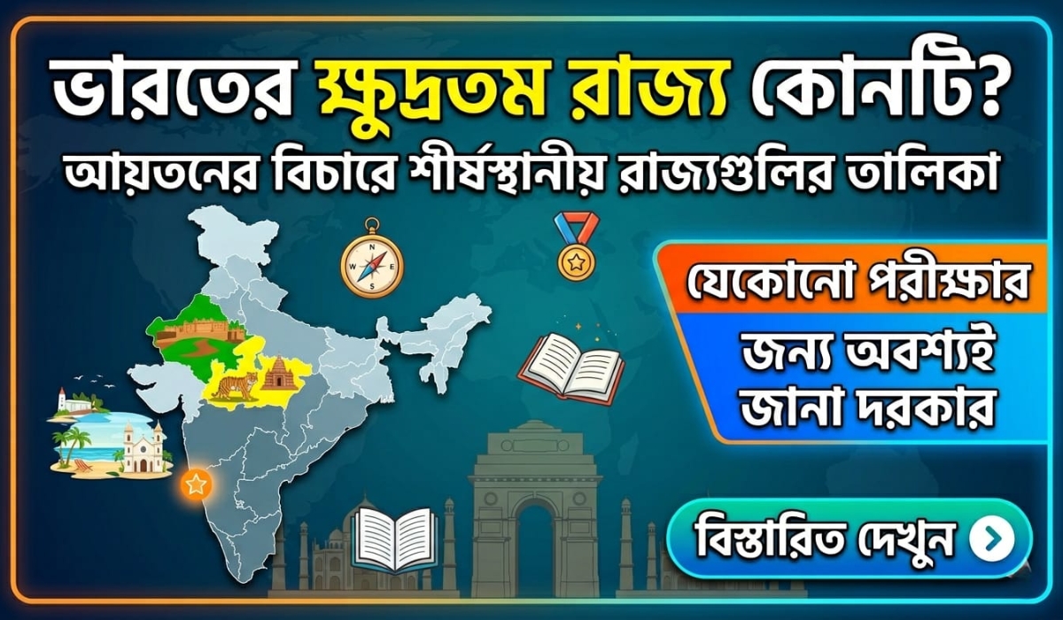 ভারতের ক্ষুদ্রতম রাজ্য কোনটি?